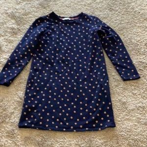 Boden navy polka dot dress